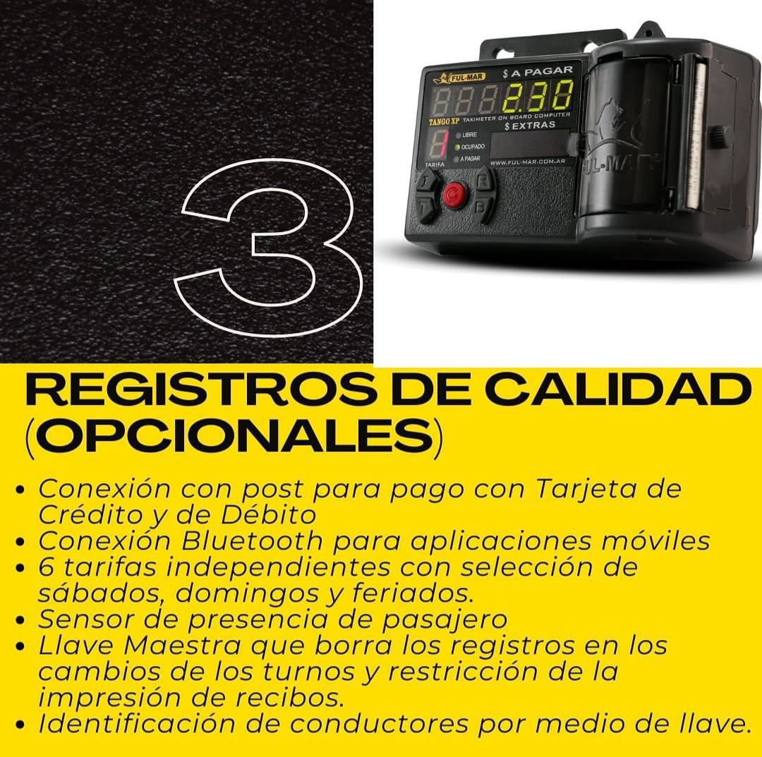 Opcionales - Taximetro Full Mar Tango XP